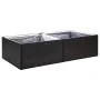 Jardinera de ratán sintético negro 157x80x40 cm de vidaXL, Maceteros y jardineras - Ref: Foro24-319172, Precio: 81,02 €, Desc...