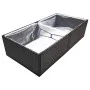 Jardinera de ratán sintético negro 157x80x40 cm de vidaXL, Maceteros y jardineras - Ref: Foro24-319172, Precio: 81,02 €, Desc...