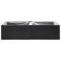 Jardinera de ratán sintético negro 157x80x40 cm de vidaXL, Maceteros y jardineras - Ref: Foro24-319172, Precio: 81,02 €, Desc...
