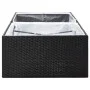 Jardinera de ratán sintético negro 157x80x40 cm de vidaXL, Maceteros y jardineras - Ref: Foro24-319172, Precio: 81,02 €, Desc...