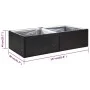 Jardinera de ratán sintético negro 157x80x40 cm de vidaXL, Maceteros y jardineras - Ref: Foro24-319172, Precio: 81,02 €, Desc...