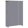 Armario 3 puertas madera pino Panamá Range gris 118x50x171,5cm en Armarios roperos | Comprar online en Foru.es