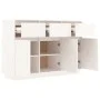 Solid white pine wood sideboard 110x34x75 cm by vidaXL, Sideboards - Ref: Foro24-813815, Price: 145,18 €, Discount: %