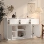 Aparador de madera maciza de pino blanco 110x34x75 cm de vidaXL, Aparadores - Ref: Foro24-813815, Precio: 150,60 €, Descuento: %