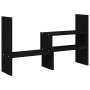 Soporte para monitor madera maciza pino negro (39-72)x17x43 cm de vidaXL, Bases y elevadores para ordenadores - Ref: Foro24-8...