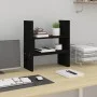 Soporte para monitor madera maciza pino negro (39-72)x17x43 cm de vidaXL, Bases y elevadores para ordenadores - Ref: Foro24-8...