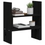 Soporte para monitor madera maciza pino negro (39-72)x17x43 cm de vidaXL, Bases y elevadores para ordenadores - Ref: Foro24-8...
