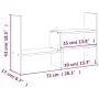 Soporte para monitor madera maciza pino negro (39-72)x17x43 cm de vidaXL, Bases y elevadores para ordenadores - Ref: Foro24-8...