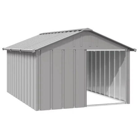 Casa para perros acero galvanizado gris 116,5x153x81,5 cm de vidaXL, Casetas para perros - Ref: Foro24-171543, Precio: 116,29...