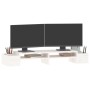 Soporte para monitor madera maciza pino blanco 100x27,5x15 cm de vidaXL, Bases y elevadores para ordenadores - Ref: Foro24-81...