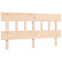 Estructura de cama con cabecero madera maciza 160x200 cm de vidaXL, Camas y somieres - Ref: Foro24-3195166, Precio: 135,06 €,...