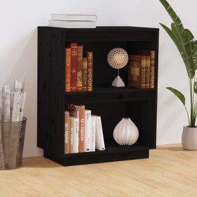 Mesa consola de madera maciza de pino negro 60x34x75 cm de vidaXL, Aparadores - Ref: Foro24-813823, Precio: 47,08 €, Descuent...