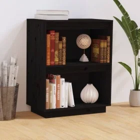 Mesa consola de madera maciza de pino negro 60x34x75 cm de vidaXL, Aparadores - Ref: Foro24-813823, Precio: 46,60 €, Descuent...