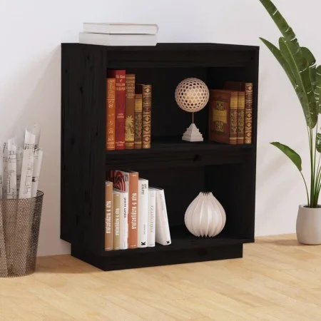 Mesa consola de madera maciza de pino negro 60x34x75 cm de vidaXL, Aparadores - Ref: Foro24-813823, Precio: 46,60 €, Descuent...
