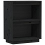 Mesa consola de madera maciza de pino negro 60x34x75 cm de vidaXL, Aparadores - Ref: Foro24-813823, Precio: 47,08 €, Descuent...