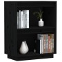 Mesa consola de madera maciza de pino negro 60x34x75 cm de vidaXL, Aparadores - Ref: Foro24-813823, Precio: 47,08 €, Descuent...
