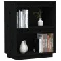Mesa consola de madera maciza de pino negro 60x34x75 cm de vidaXL, Aparadores - Ref: Foro24-813823, Precio: 46,60 €, Descuent...
