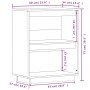 Mesa consola de madera maciza de pino negro 60x34x75 cm de vidaXL, Aparadores - Ref: Foro24-813823, Precio: 47,08 €, Descuent...