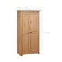 Armario madera maciza pino Panamá Range 80x50x171,5 cm en Armarios roperos | Comprar online en Foru.es