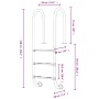 Escalera para piscina acero inoxidable 304 54x38x158 cm de vidaXL, Escaleras y rampas de piscina - Ref: Foro24-93458, Precio:...