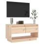 Mueble de TV de madera maciza de pino 74x34x40 cm de vidaXL, Muebles TV - Ref: Foro24-813839, Precio: 43,27 €, Descuento: %