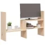 Soporte para monitor madera maciza de pino (39-72)x17x43 cm de vidaXL, Bases y elevadores para ordenadores - Ref: Foro24-8140...