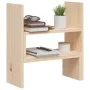 Soporte para monitor madera maciza de pino (39-72)x17x43 cm de vidaXL, Bases y elevadores para ordenadores - Ref: Foro24-8140...