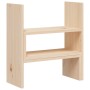 Soporte para monitor madera maciza de pino (39-72)x17x43 cm de vidaXL, Bases y elevadores para ordenadores - Ref: Foro24-8140...