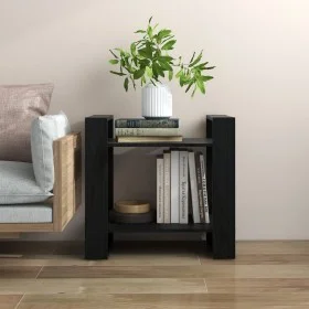 Estantería/divisor de espacios madera pino negro 60x35x57 cm by vidaXL, Bookcases and shelves - Ref: Foro24-813878, Price: 32...