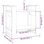 Estantería/divisor de espacios madera pino negro 60x35x57 cm de vidaXL, Librerías y estanterías - Ref: Foro24-813878, Precio:...
