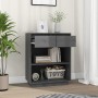 Mesa consola de madera maciza de pino gris 60x34x75 cm de vidaXL, Aparadores - Ref: Foro24-813836, Precio: 62,50 €, Descuento: %