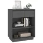 Mesa consola de madera maciza de pino gris 60x34x75 cm de vidaXL, Aparadores - Ref: Foro24-813836, Precio: 61,82 €, Descuento: %
