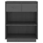 Mesa consola de madera maciza de pino gris 60x34x75 cm de vidaXL, Aparadores - Ref: Foro24-813836, Precio: 61,82 €, Descuento: %