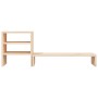 Soporte para monitor madera maciza de pino 81x20x30 cm de vidaXL, Bases y elevadores para ordenadores - Ref: Foro24-813994, P...