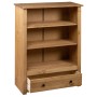 Librería de madera maciza de pino estilo Panamá 80x35x110 cm en Librerías y estanterías | Comprar online en Foru.es