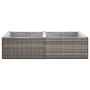 Jardinera ratán sintético gris 157x80x40 cm de vidaXL, Maceteros y jardineras - Ref: Foro24-319176, Precio: 82,17 €, Descuent...
