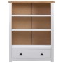 Librería de madera maciza pino estilo Panamá blanco 80x35x110 cm en Librerías y estanterías | Comprar online en Foru.es