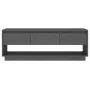 Mueble de TV de madera maciza de pino gris 110,5x34x40 cm de vidaXL, Muebles TV - Ref: Foro24-813846, Precio: 73,93 €, Descue...