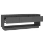 Mueble de TV de madera maciza de pino gris 110,5x34x40 cm de vidaXL, Muebles TV - Ref: Foro24-813846, Precio: 73,93 €, Descue...