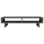 Soporte para monitor madera maciza de pino gris 60x27x14 cm de vidaXL, Bases y elevadores para ordenadores - Ref: Foro24-8140...