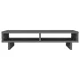 Soporte para monitor madera maciza de pino gris 60x27x14 cm de vidaXL, Bases y elevadores para ordenadores - Ref: Foro24-8140...