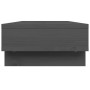 Soporte para monitor madera maciza de pino gris 60x27x14 cm de vidaXL, Bases y elevadores para ordenadores - Ref: Foro24-8140...