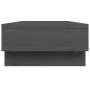 Soporte para monitor madera maciza de pino gris 60x27x14 cm de vidaXL, Bases y elevadores para ordenadores - Ref: Foro24-8140...
