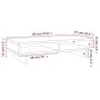 Soporte para monitor madera maciza de pino gris 60x27x14 cm de vidaXL, Bases y elevadores para ordenadores - Ref: Foro24-8140...