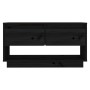 Mueble de TV de madera maciza de pino negro 74x34x40 cm de vidaXL, Muebles TV - Ref: Foro24-813843, Precio: 53,08 €, Descuent...