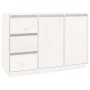 Aparador de madera maciza de pino blanco 111x34x75 cm de vidaXL, Aparadores - Ref: Foro24-813805, Precio: 146,93 €, Descuento: %