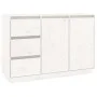 Aparador de madera maciza de pino blanco 111x34x75 cm de vidaXL, Aparadores - Ref: Foro24-813805, Precio: 145,19 €, Descuento: %