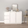 Aparador de madera maciza de pino blanco 111x34x75 cm de vidaXL, Aparadores - Ref: Foro24-813805, Precio: 146,93 €, Descuento: %