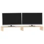 Soporte para monitor madera maciza de pino 100x27x10 cm de vidaXL, Bases y elevadores para ordenadores - Ref: Foro24-813949, ...