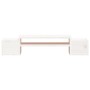 Soporte de monitor madera maciza de pino blanco 70x27,5x15 cm de vidaXL, Bases y elevadores para ordenadores - Ref: Foro24-81...